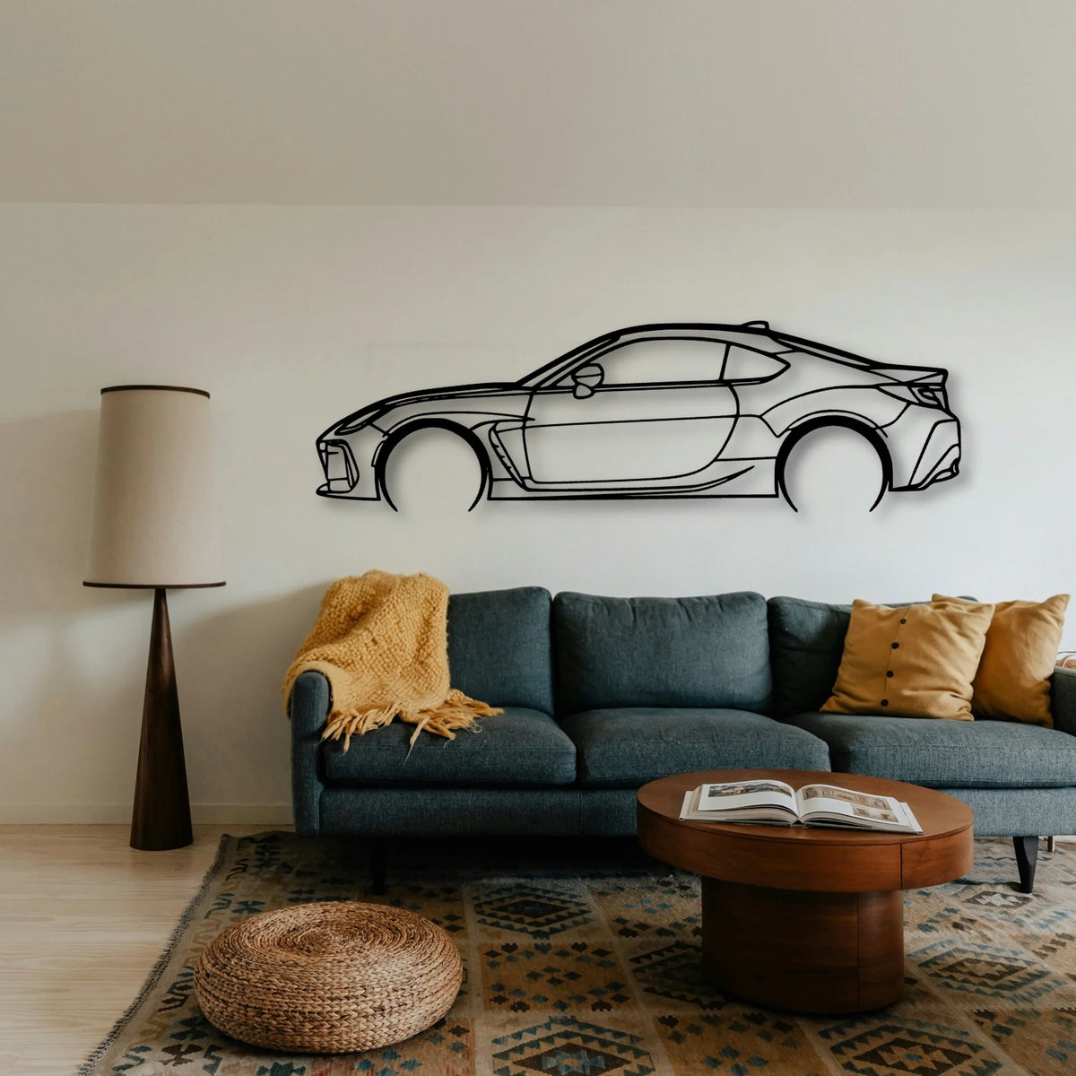 BRZ 2023 Classic Silhouette Metal Wall Art - Tinvibe