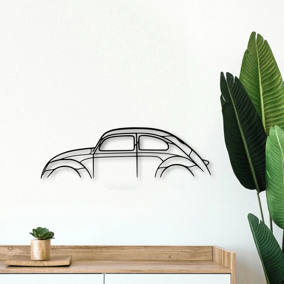 Beetle Classic Silhouette Metal Wall Art - Tinvibe