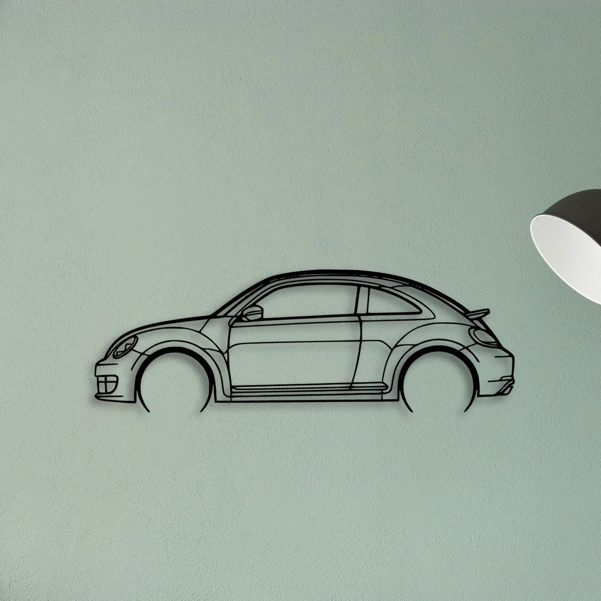 Beetle 2013 Classic Silhouette Metal Wall Art - Tinvibe