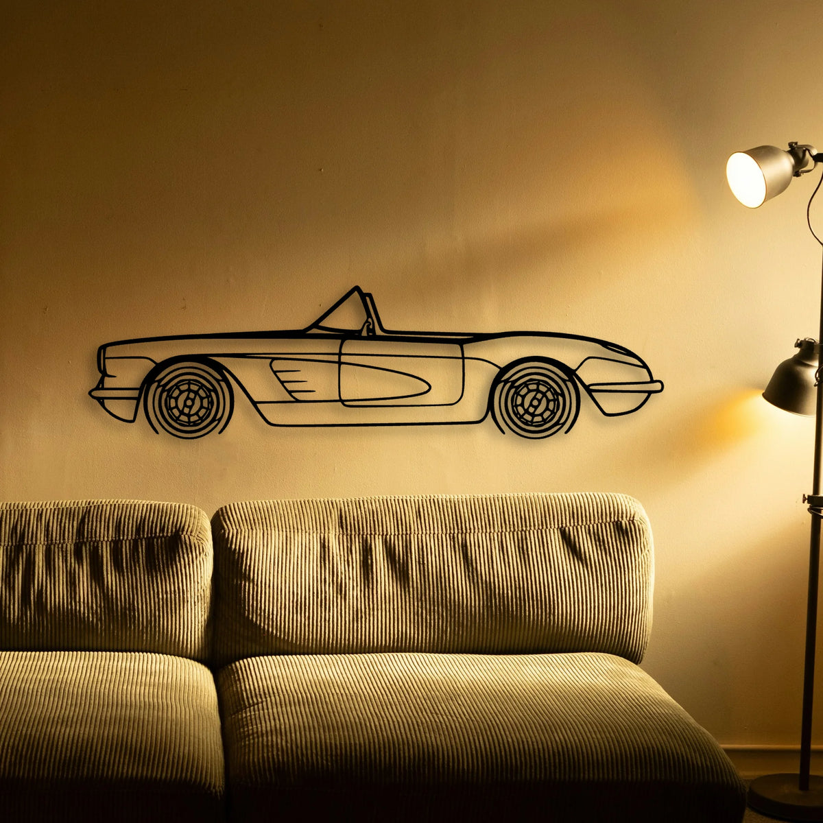 C1 1960 Classic Silhouette Metal Wall Art - Tinvibe