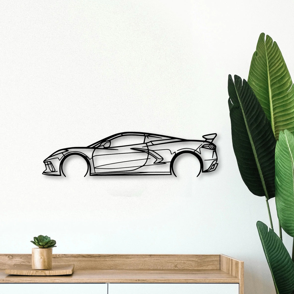 C8 HTC 2 Classic Silhouette Metal Wall Art - Tinvibe