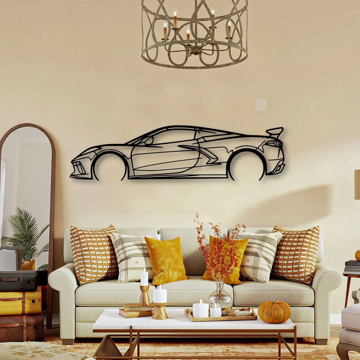 C8 HTC 2 Classic Silhouette Metal Wall Art - Tinvibe