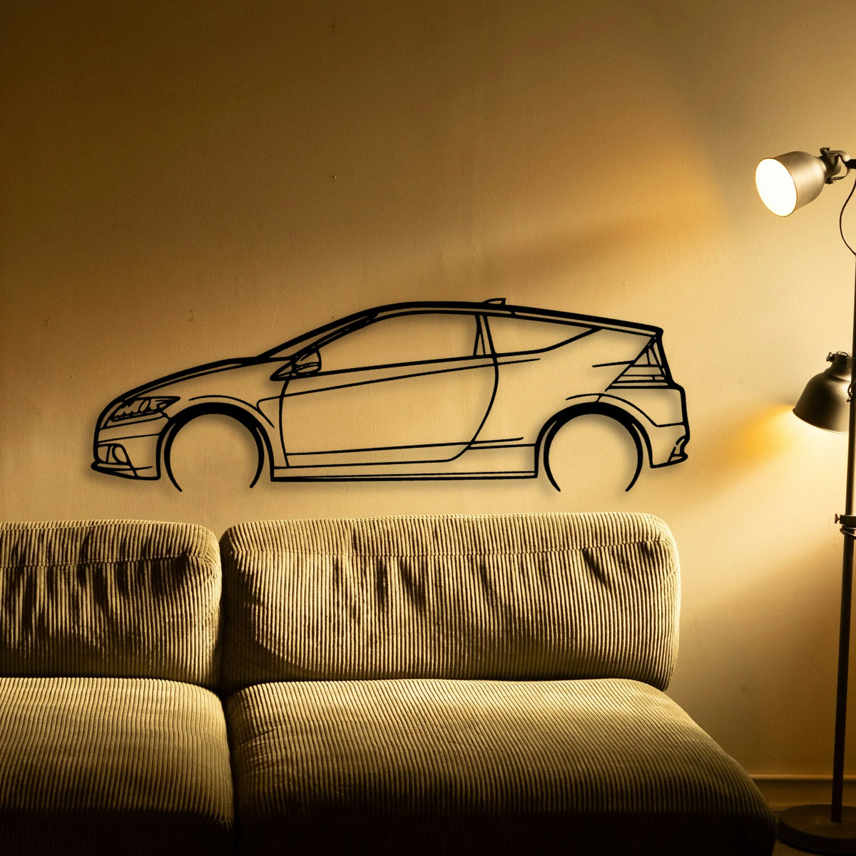 CR Z 2014 Classic Silhouette Metal Wall Art - Tinvibe