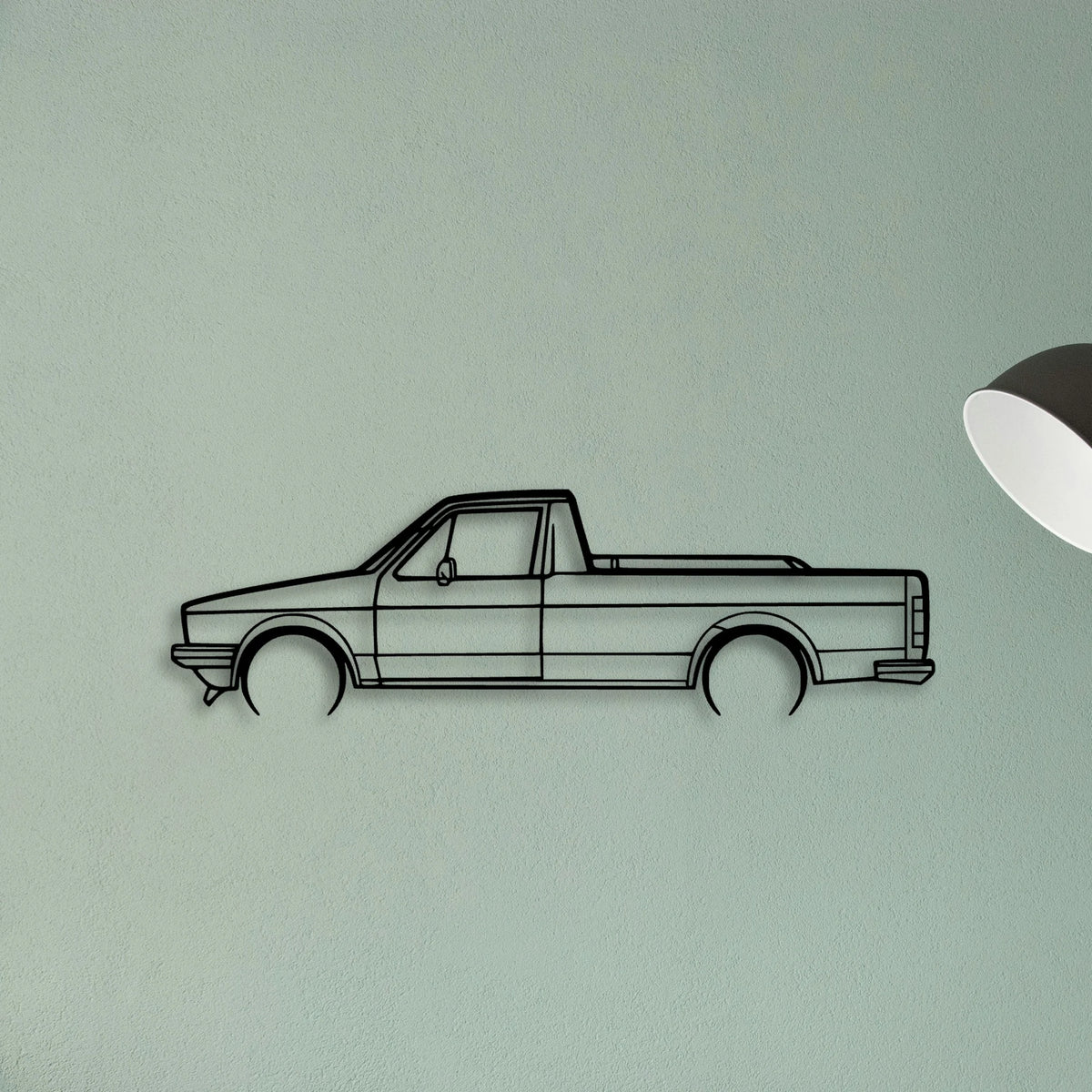 Caddy 1992 Classic Silhouette Metal Wall Art - Tinvibe