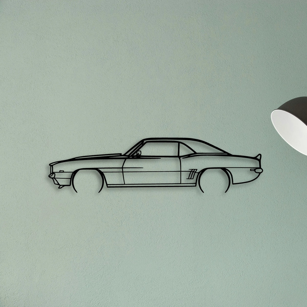 Camaro Generation 1 Classic Silhouette Metal Wall Art - Tinvibe