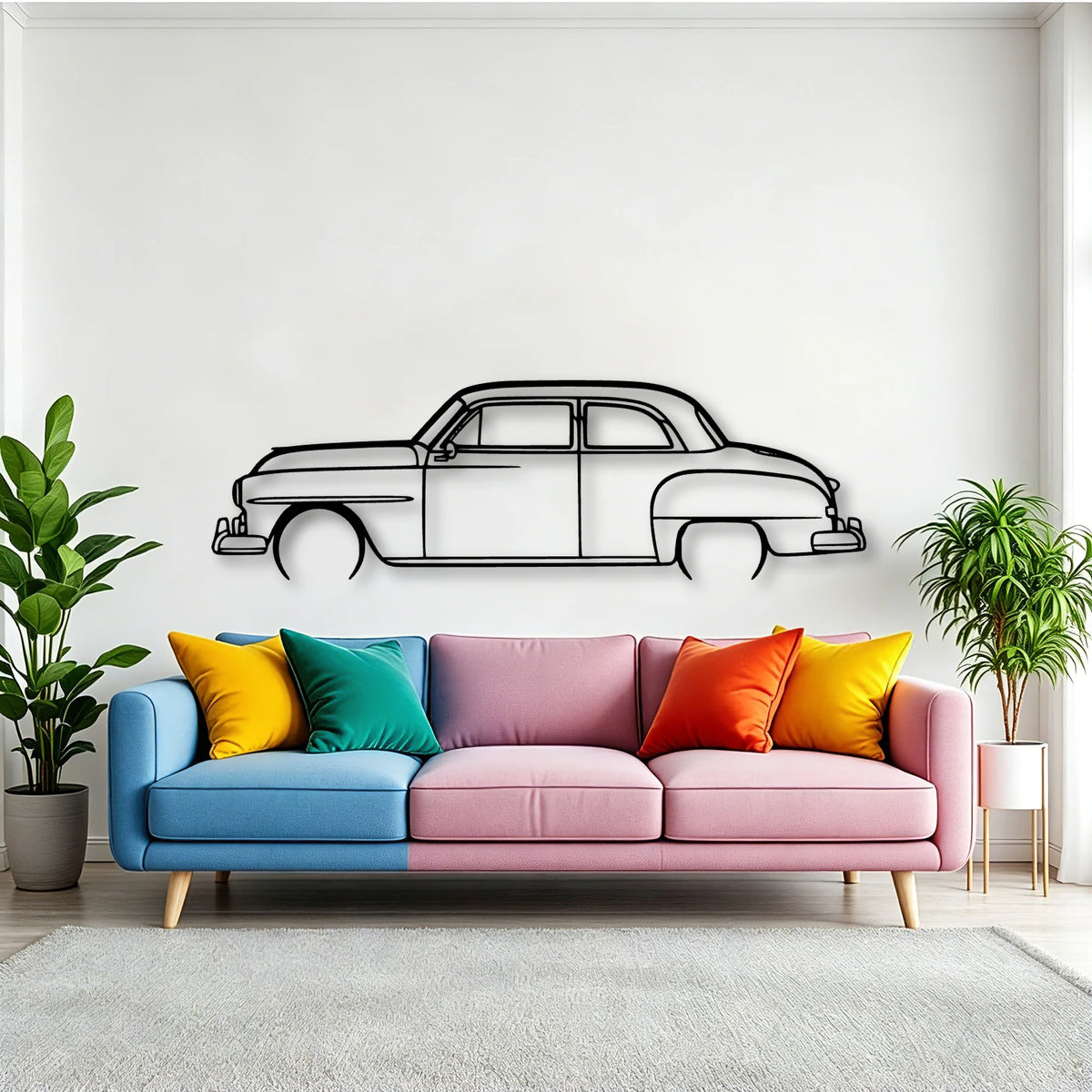 Cambridge 1951 Classic Silhouette Metal Wall Art - Tinvibe
