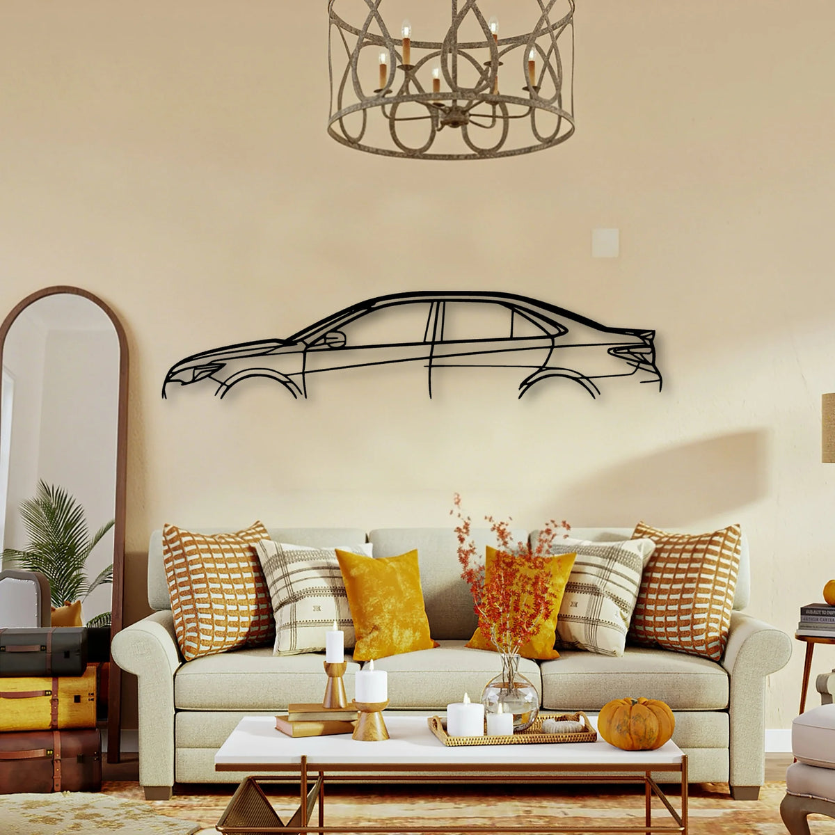 Camry 2017 Classic Silhouette Metal Wall Art - Tinvibe