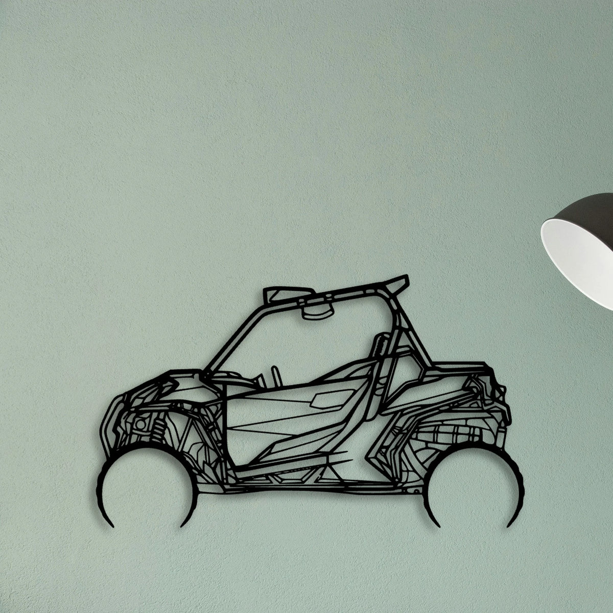 CAN AM Maverick 1000R Classic Silhouette Metal Wall Art - Tinvibe
