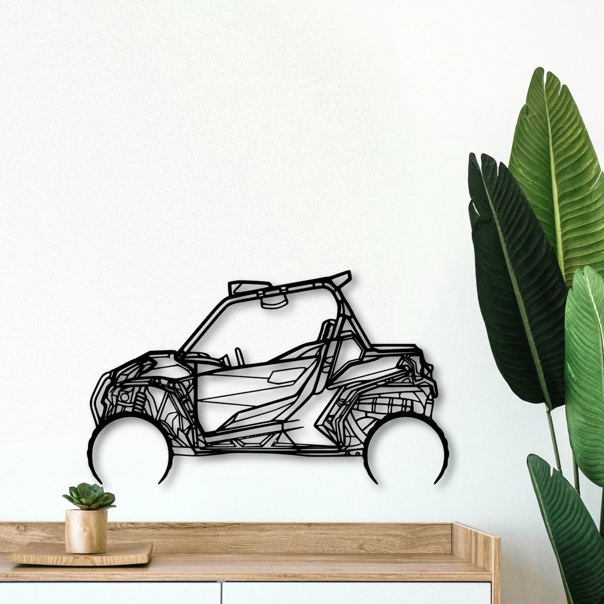 CAN AM Maverick 1000R Classic Silhouette Metal Wall Art - Tinvibe