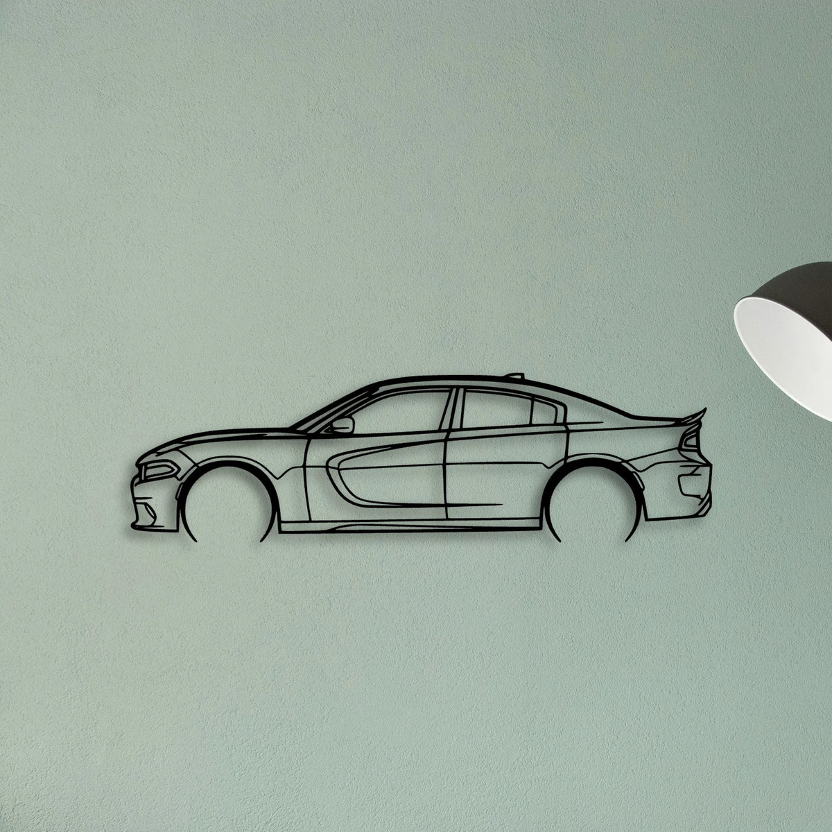Charger 2017 SRT 2 Classic Silhouette Metal Wall Art - Tinvibe