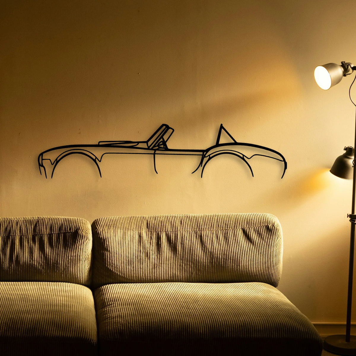 Cobra 427 Classic Silhouette Metal Wall Art - Tinvibe