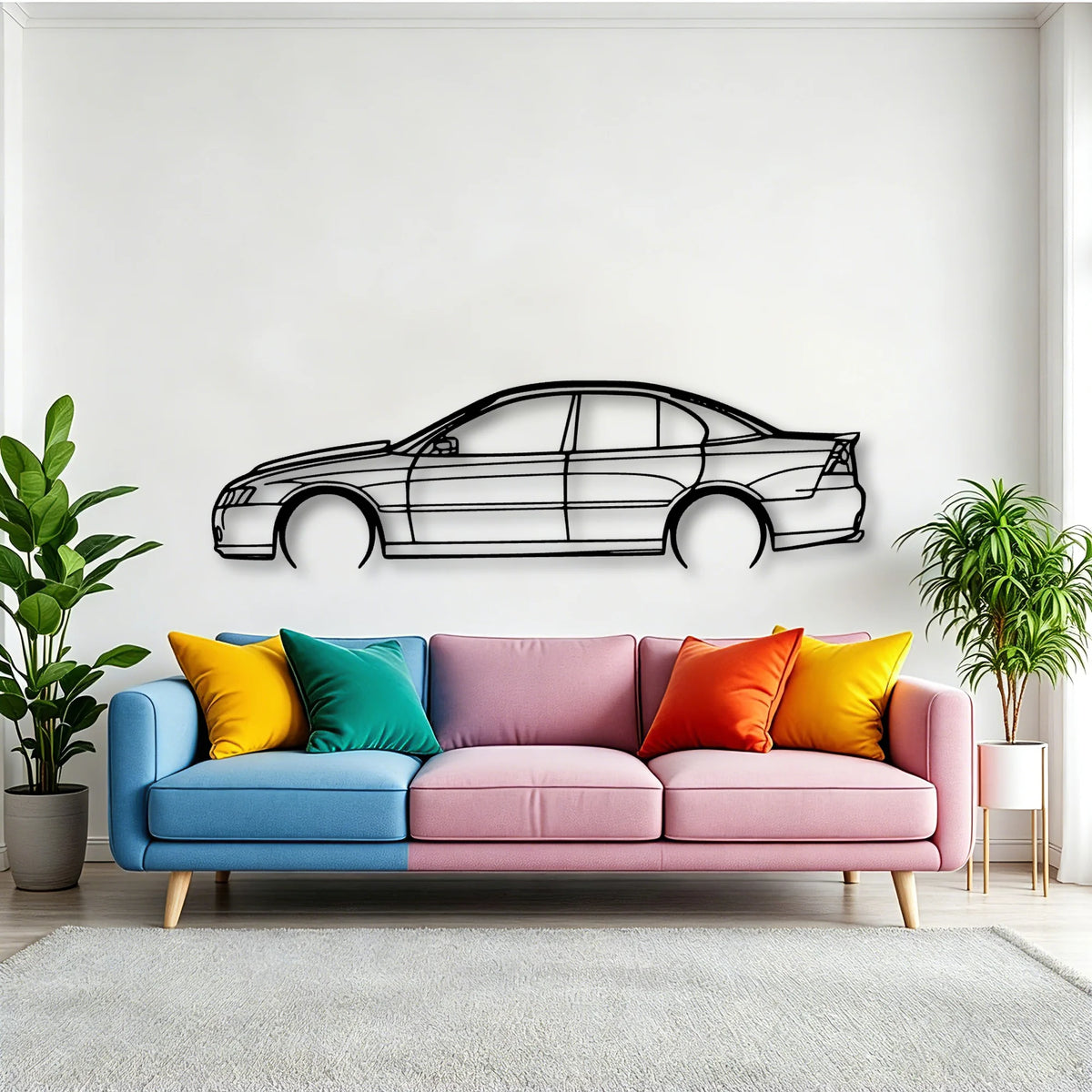 Commodore SS 2009 Classic Silhouette Metal Wall Art - Tinvibe