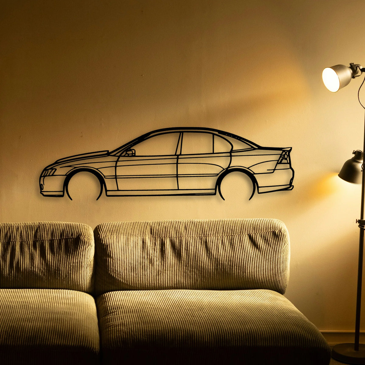 Commodore SS 2009 Classic Silhouette Metal Wall Art - Tinvibe