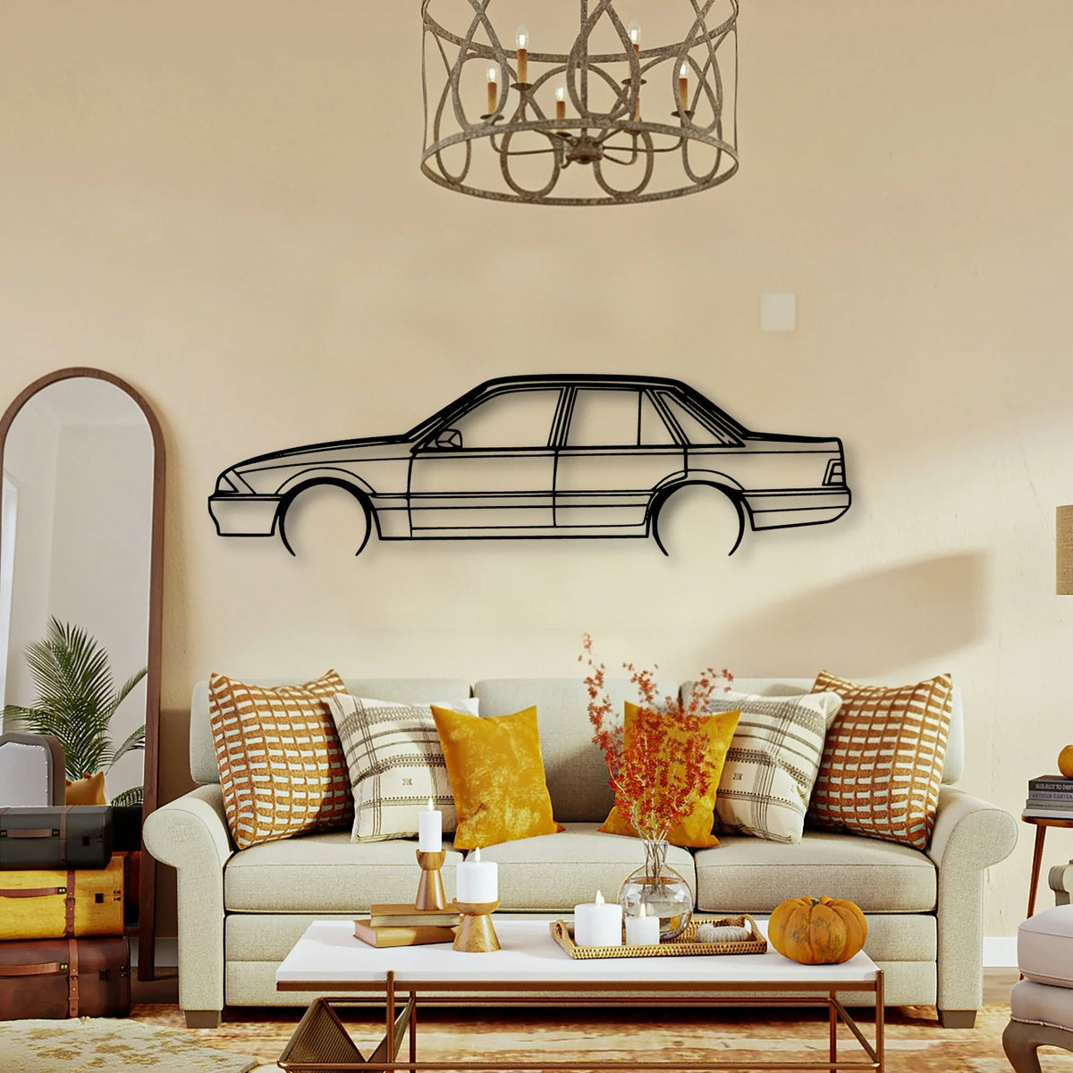 Commodore VL 1987 2 Classic Silhouette Metal Wall Art - Tinvibe