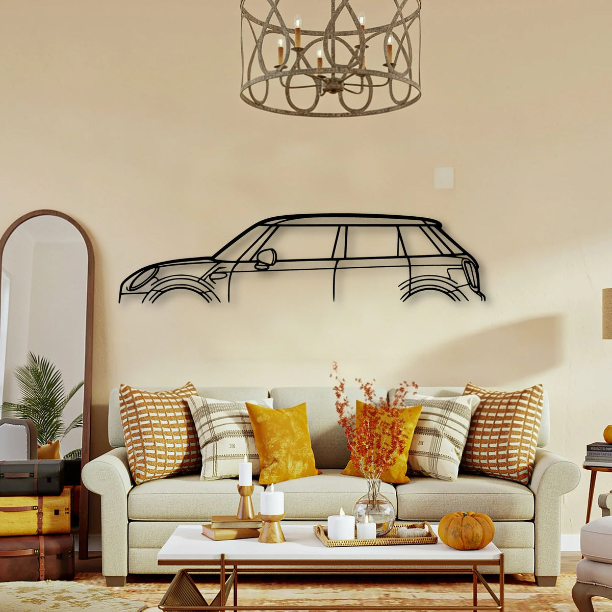 Cooper 2018 Classic Silhouette Metal Wall Art - Tinvibe