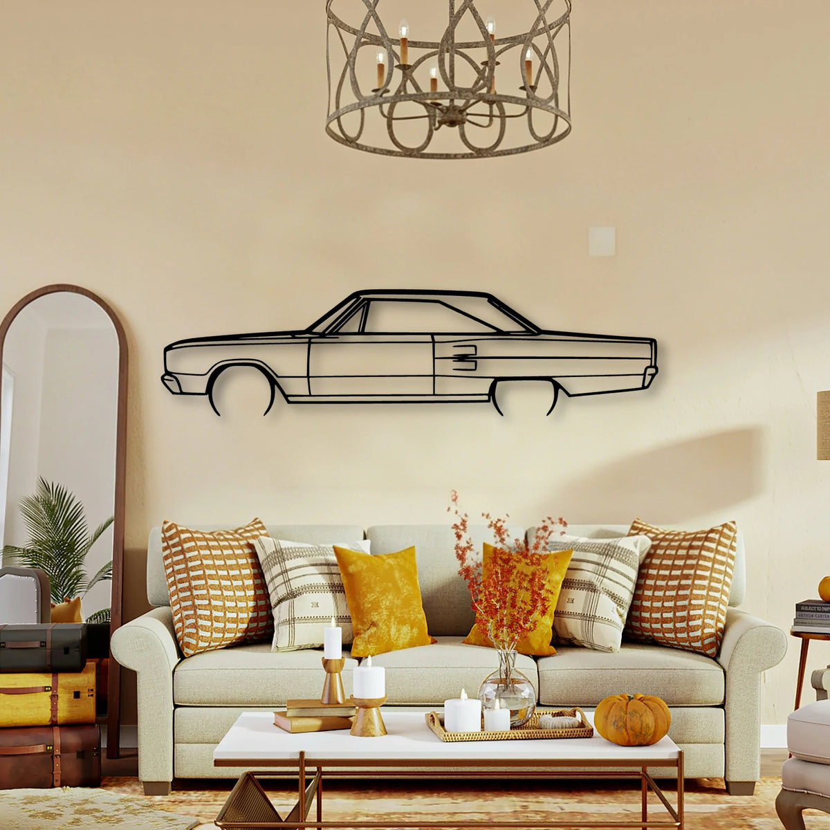 Coronet 1967 Classic Silhouette Metal Wall Art - Tinvibe