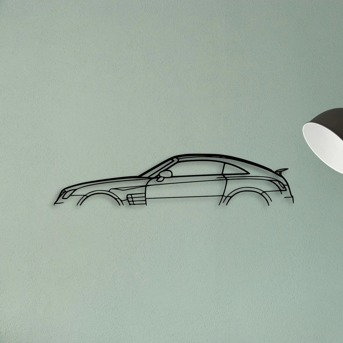 Crossfire Coupe 2007 Classic Silhouette Metal Wall Art - Tinvibe