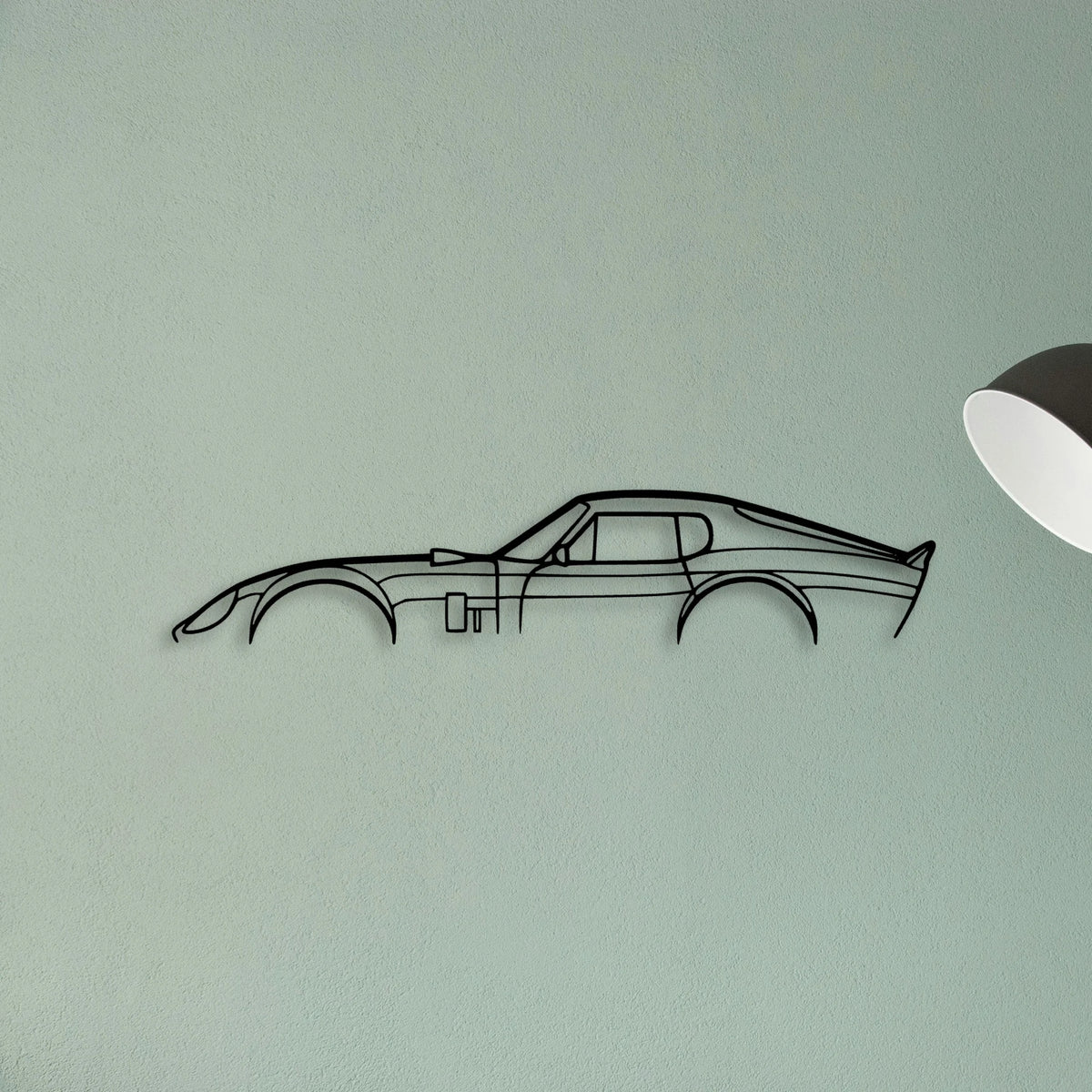 Daytona Coupe 1965 Classic Silhouette Metal Wall Art - Tinvibe