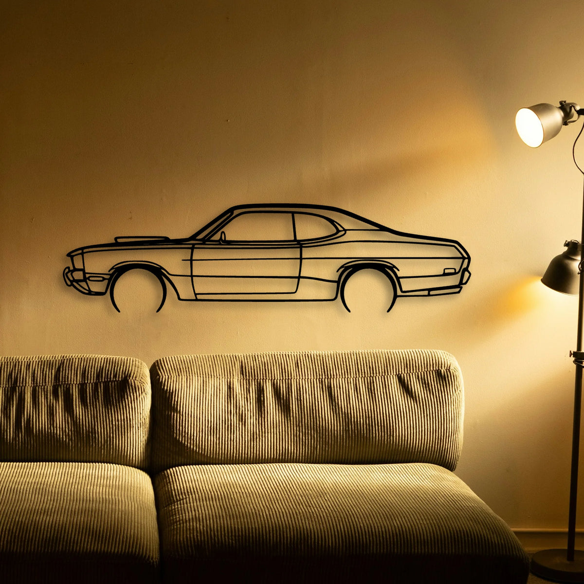 Demon 1971 Classic Silhouette Metal Wall Art - Tinvibe