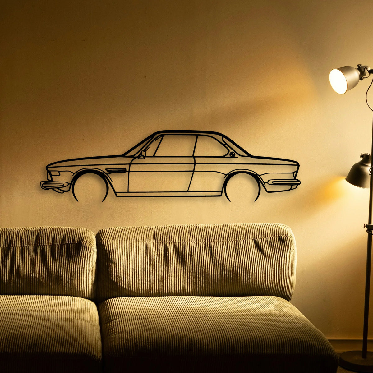 E9 3 0 CS 1972 Classic Silhouette Metal Wall Art - Tinvibe