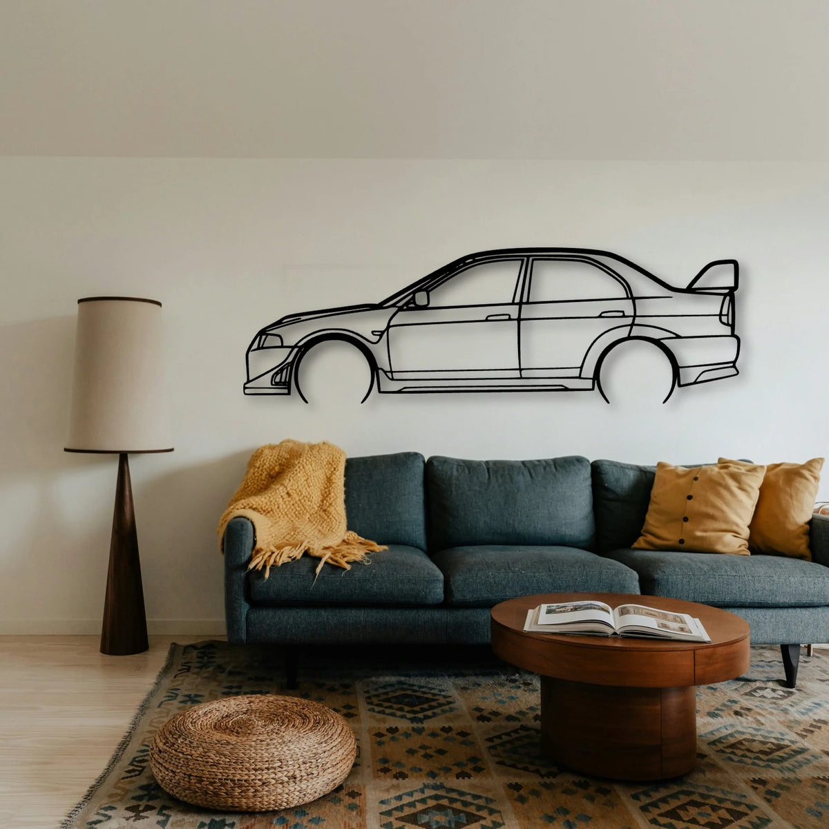 EVO VI 3 Classic Silhouette Metal Wall Art - Tinvibe