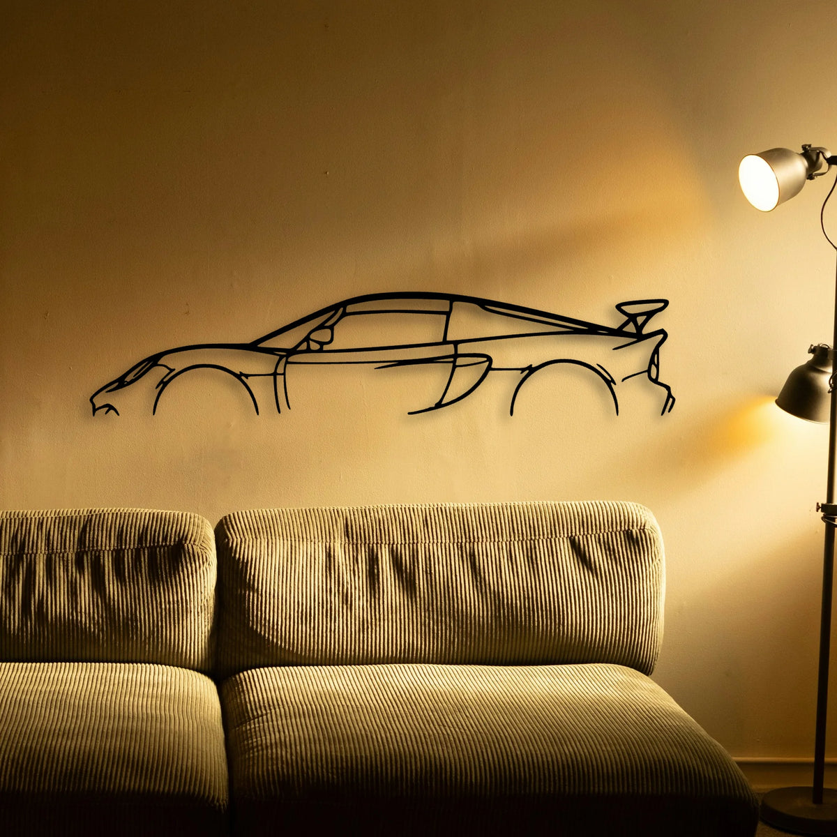 Exige 350 CUP 2017 Classic Silhouette Metal Wall Art - Tinvibe