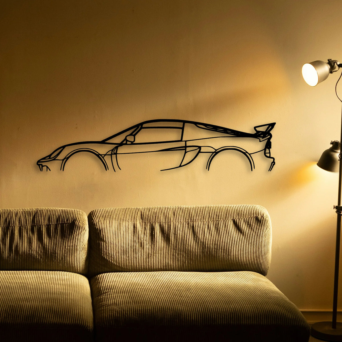 Exige 410 Classic Silhouette Metal Wall Art - Tinvibe