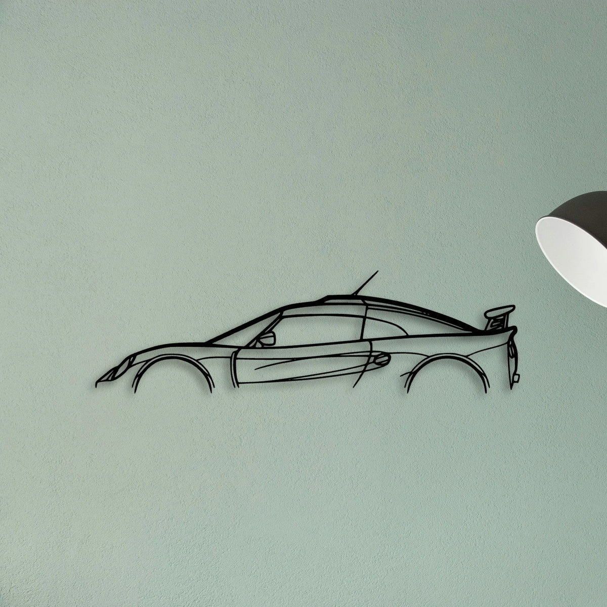 Exige S1 2000 Classic Silhouette Metal Wall Art - Tinvibe