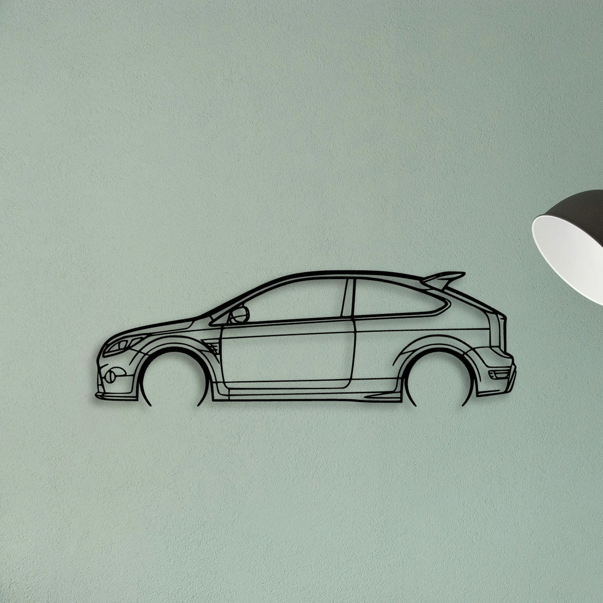 Focus RS LV Classic Silhouette Metal Wall Art - Tinvibe