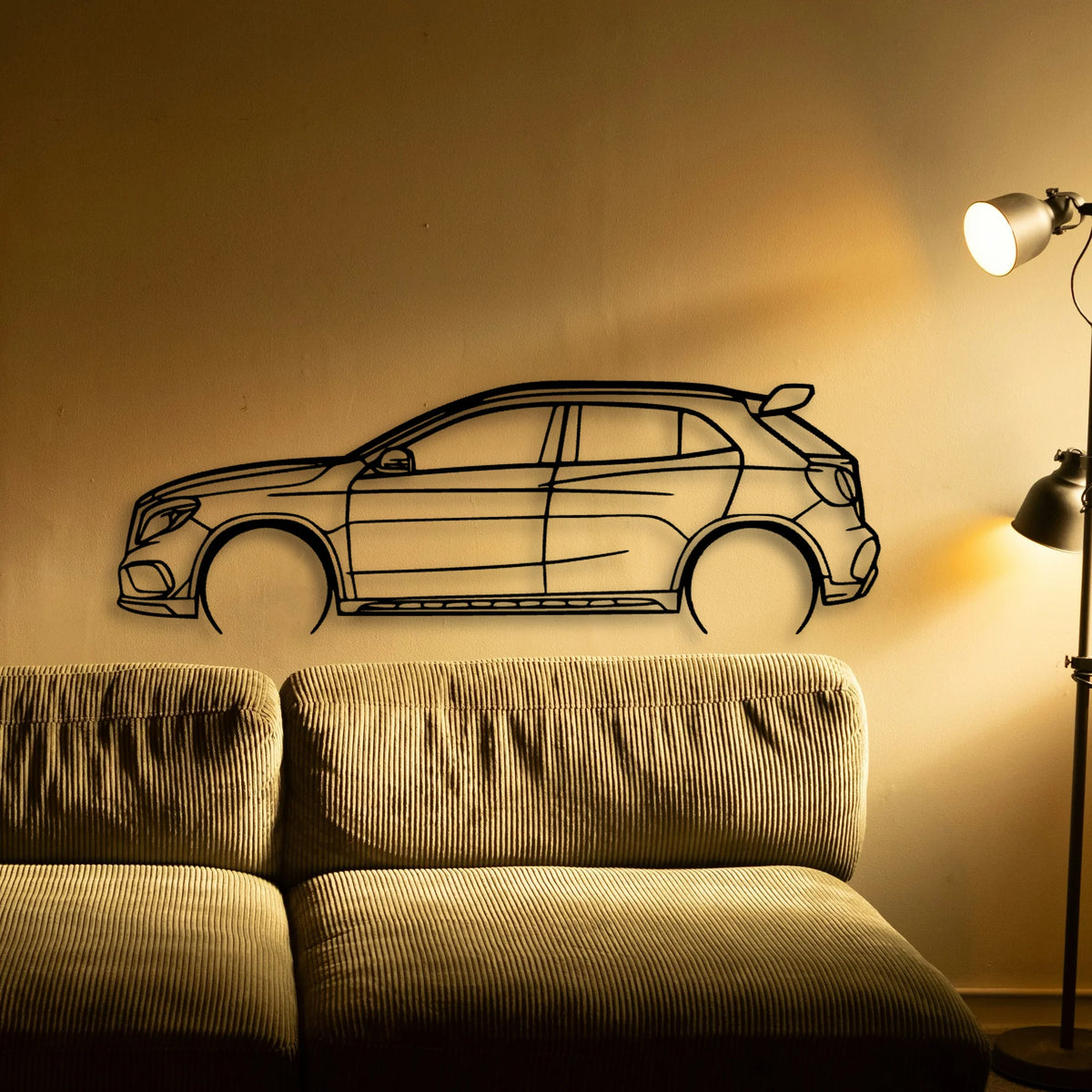 GLA45 Classic Silhouette Metal Wall Art - Tinvibe