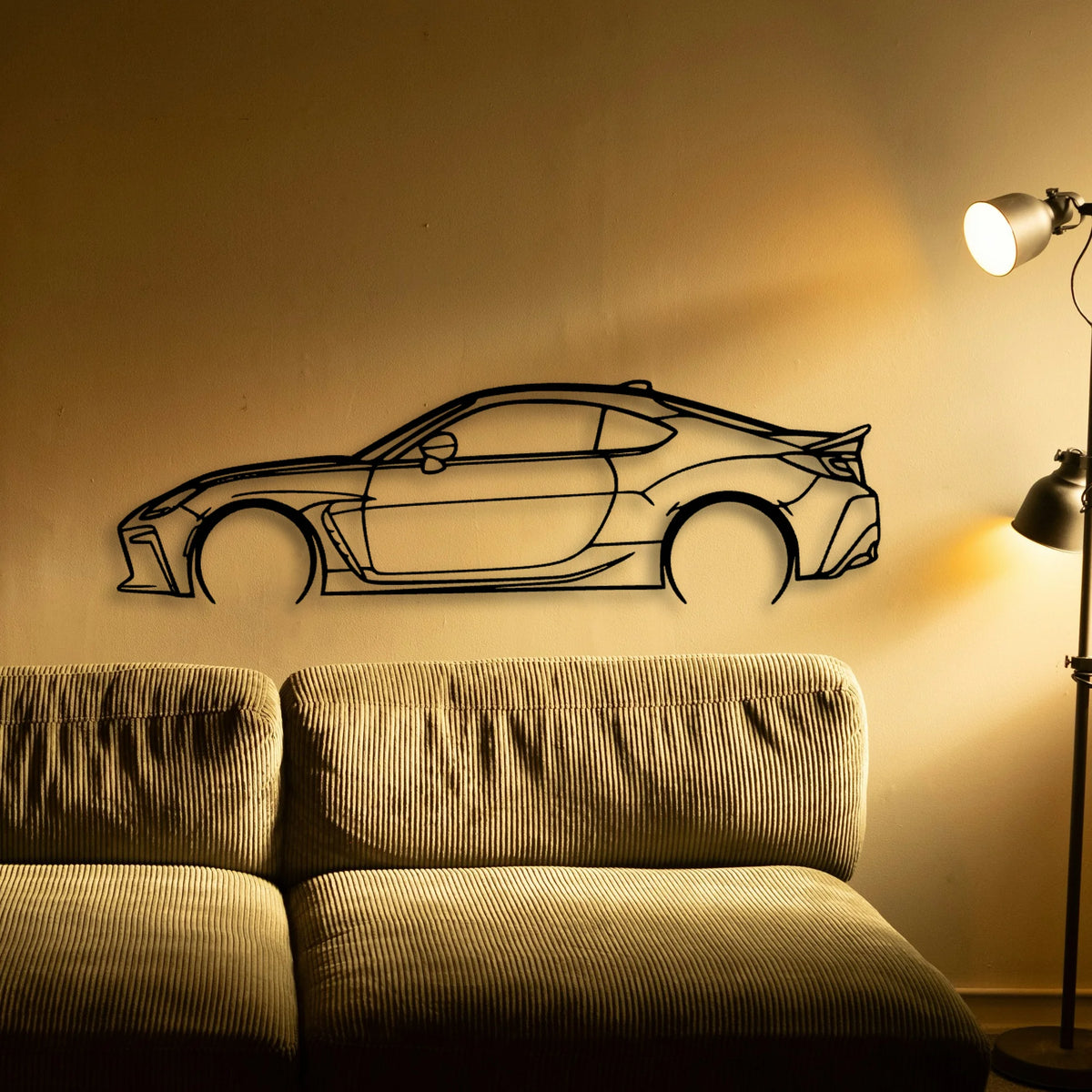 GR86 2022 2 Classic Silhouette Metal Wall Art - Tinvibe