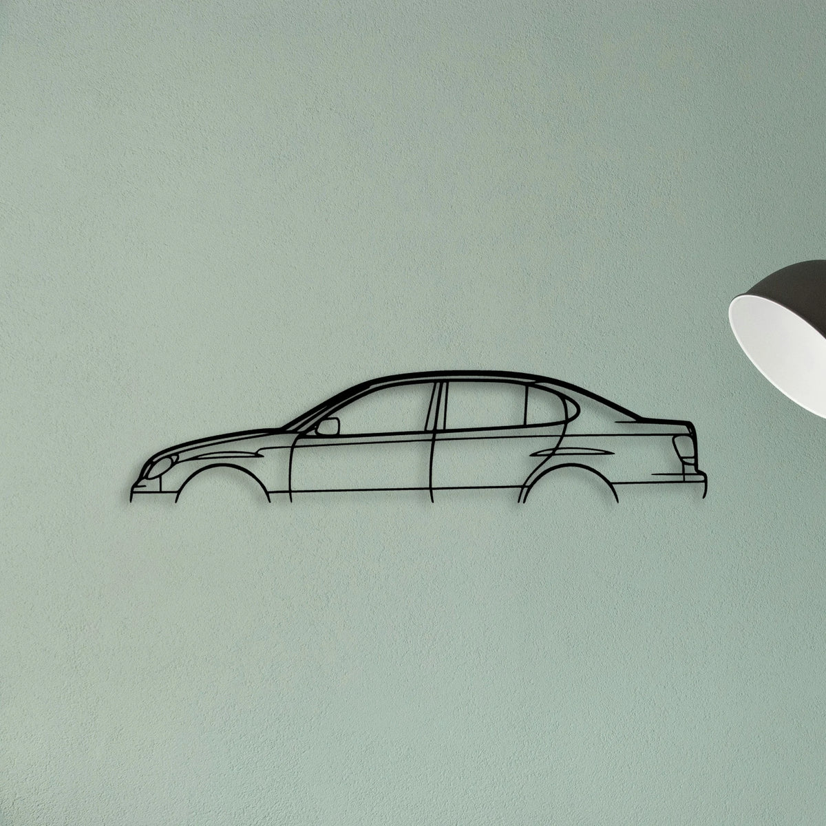 GS300 2002 Classic Silhouette Metal Wall Art - Tinvibe