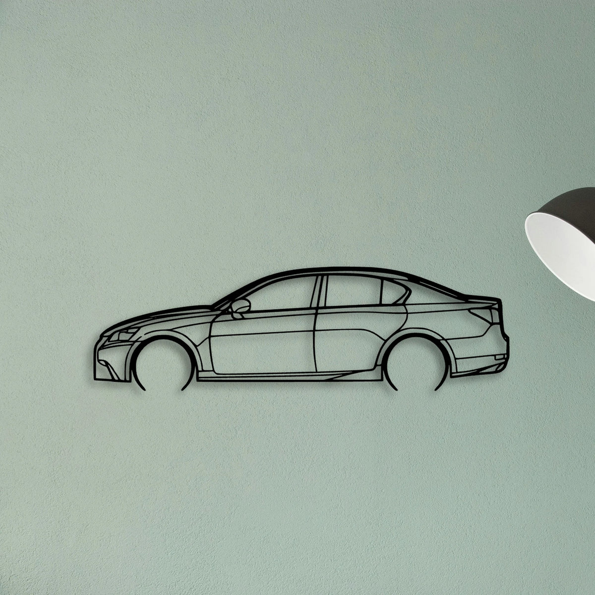 GS 350 2013 Classic Silhouette Metal Wall Art - Tinvibe