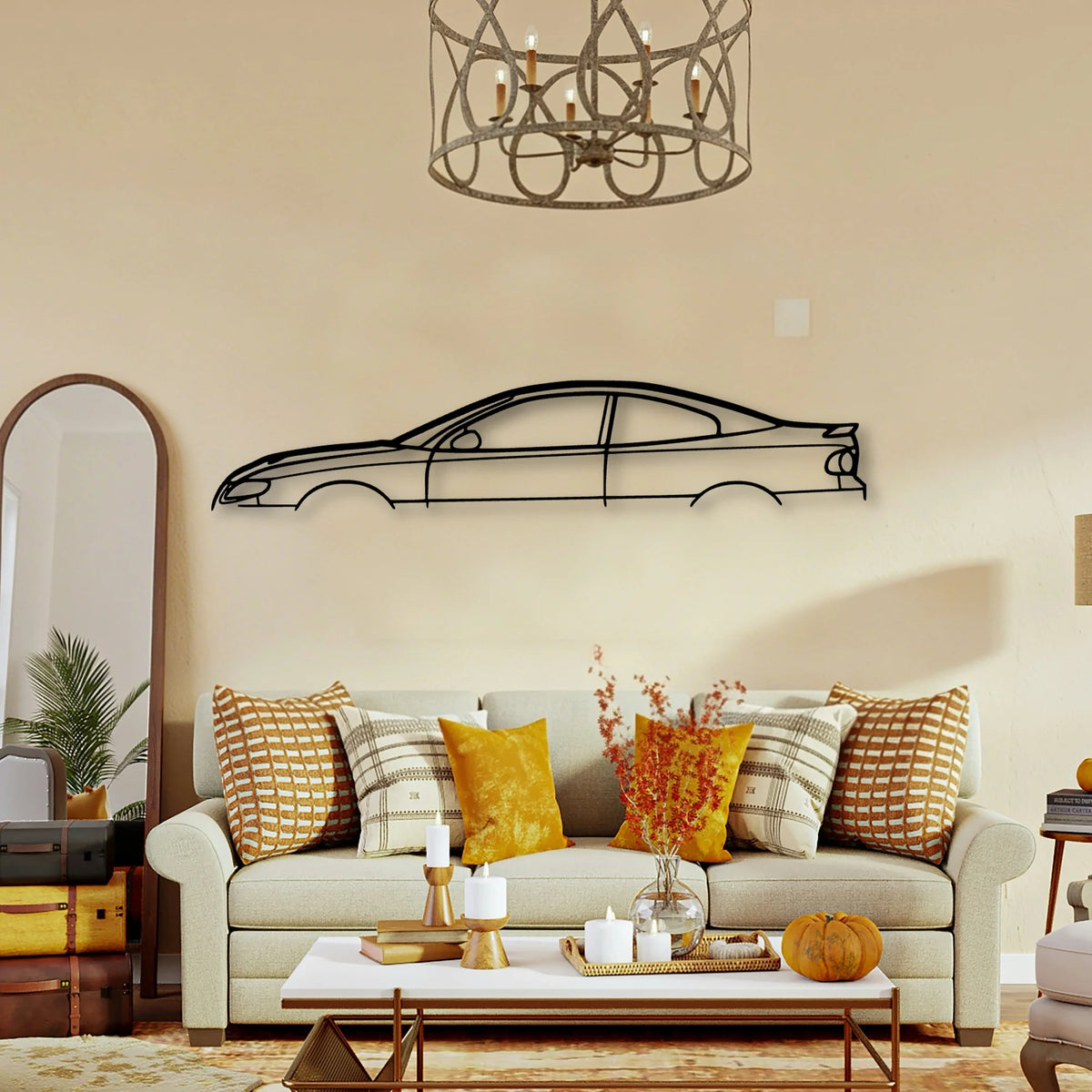 GTO 2006 Classic Silhouette Metal Wall Art - Tinvibe