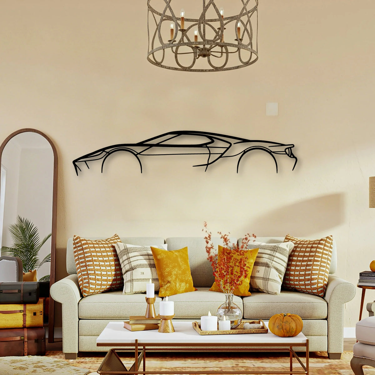 GT MK2 2 Classic Silhouette Metal Wall Art - Tinvibe