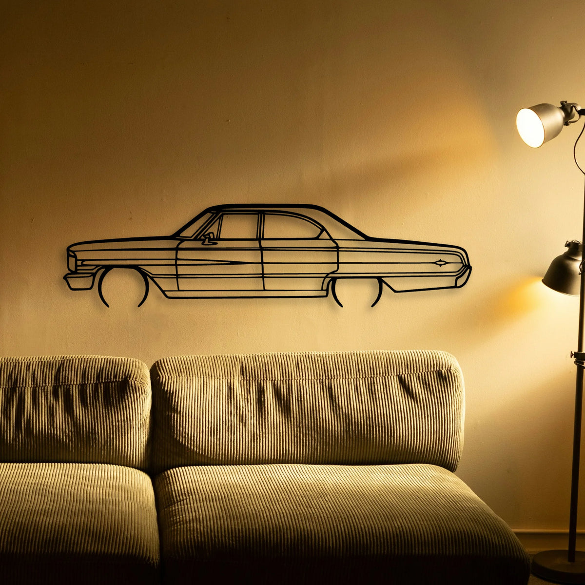 Galaxie 500XL Classic Silhouette Metal Wall Art - Tinvibe