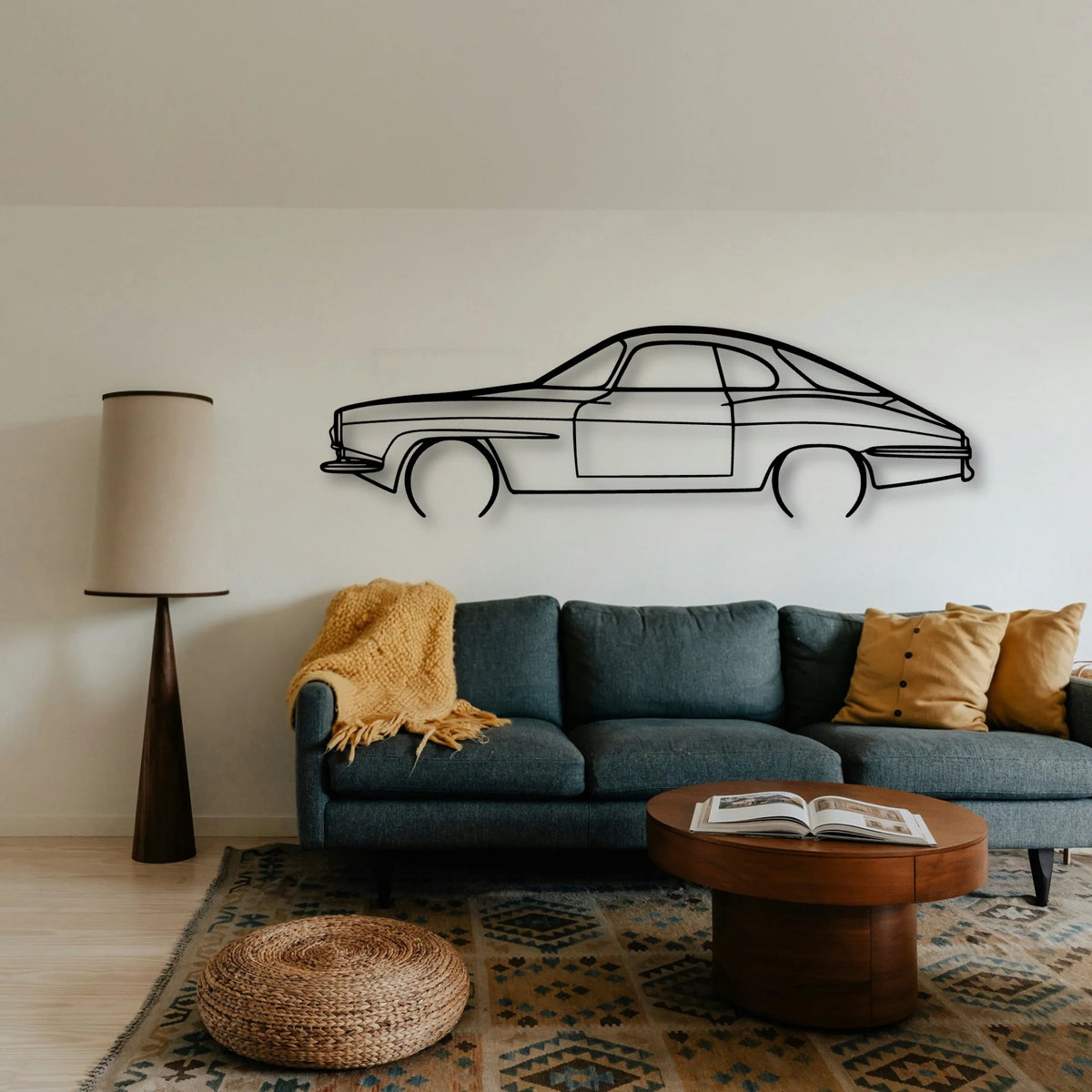 Giulia 1964 Classic Silhouette Metal Wall Art - Tinvibe