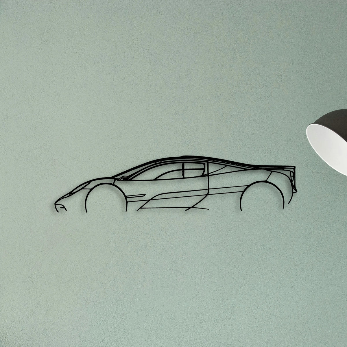 Gordon Murray T50 Classic Silhouette Metal Wall Art - Tinvibe