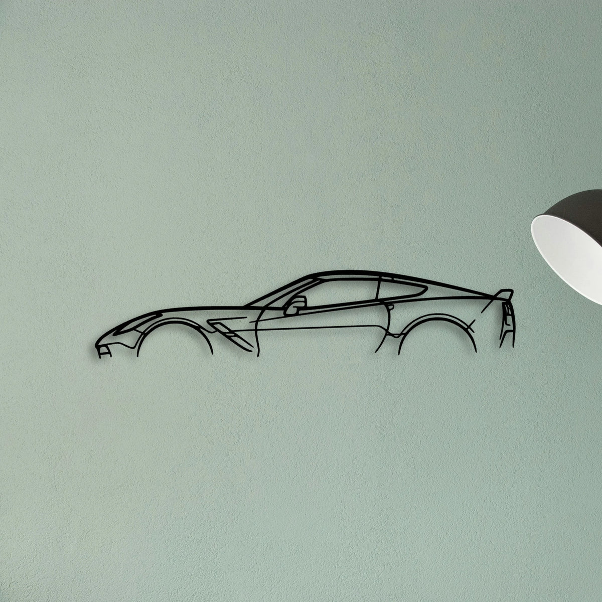 Grand Sport C7 Classic Silhouette Metal Wall Art - Tinvibe