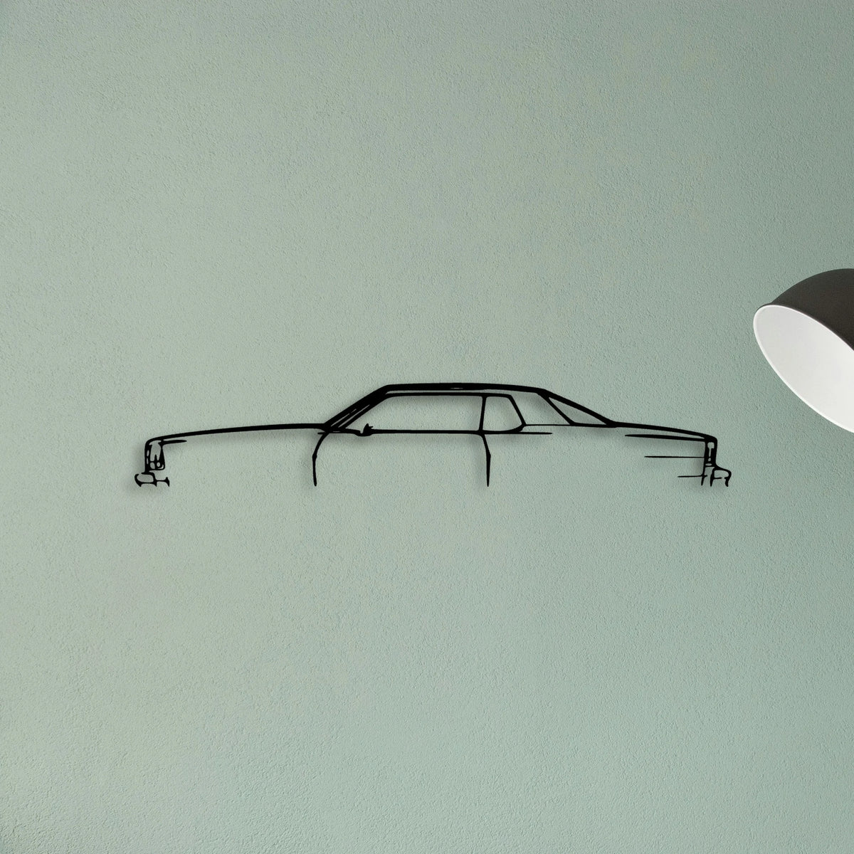 IMP Aerocoupe 1977 Classic Silhouette Metal Wall Art - Tinvibe