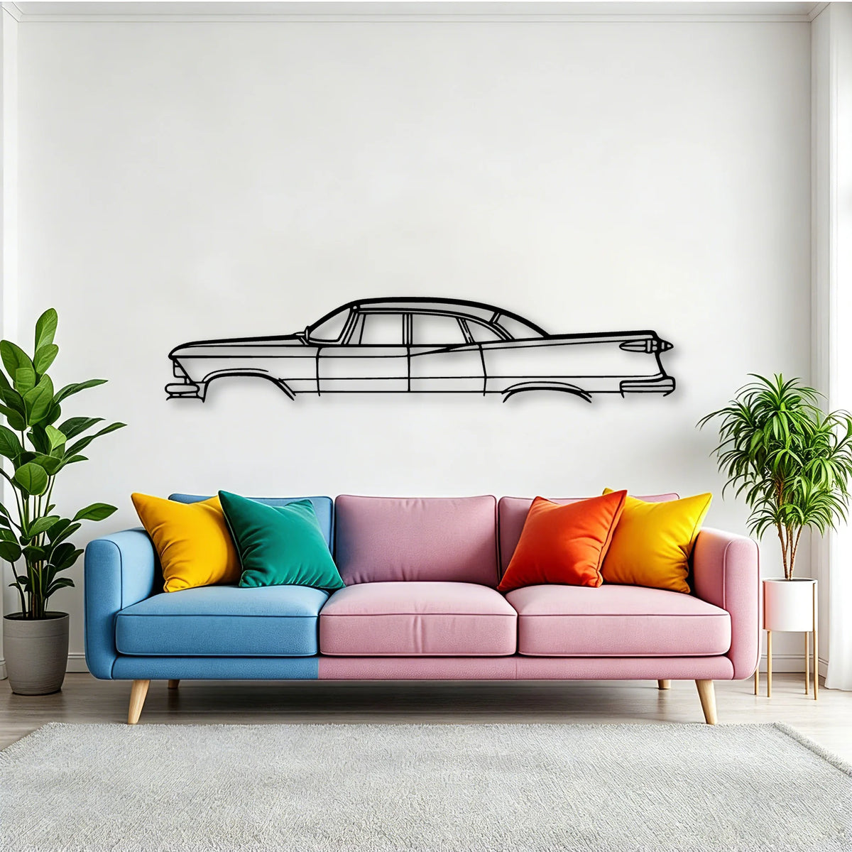 Imperial 1957 Classic Silhouette Metal Wall Art - Tinvibe
