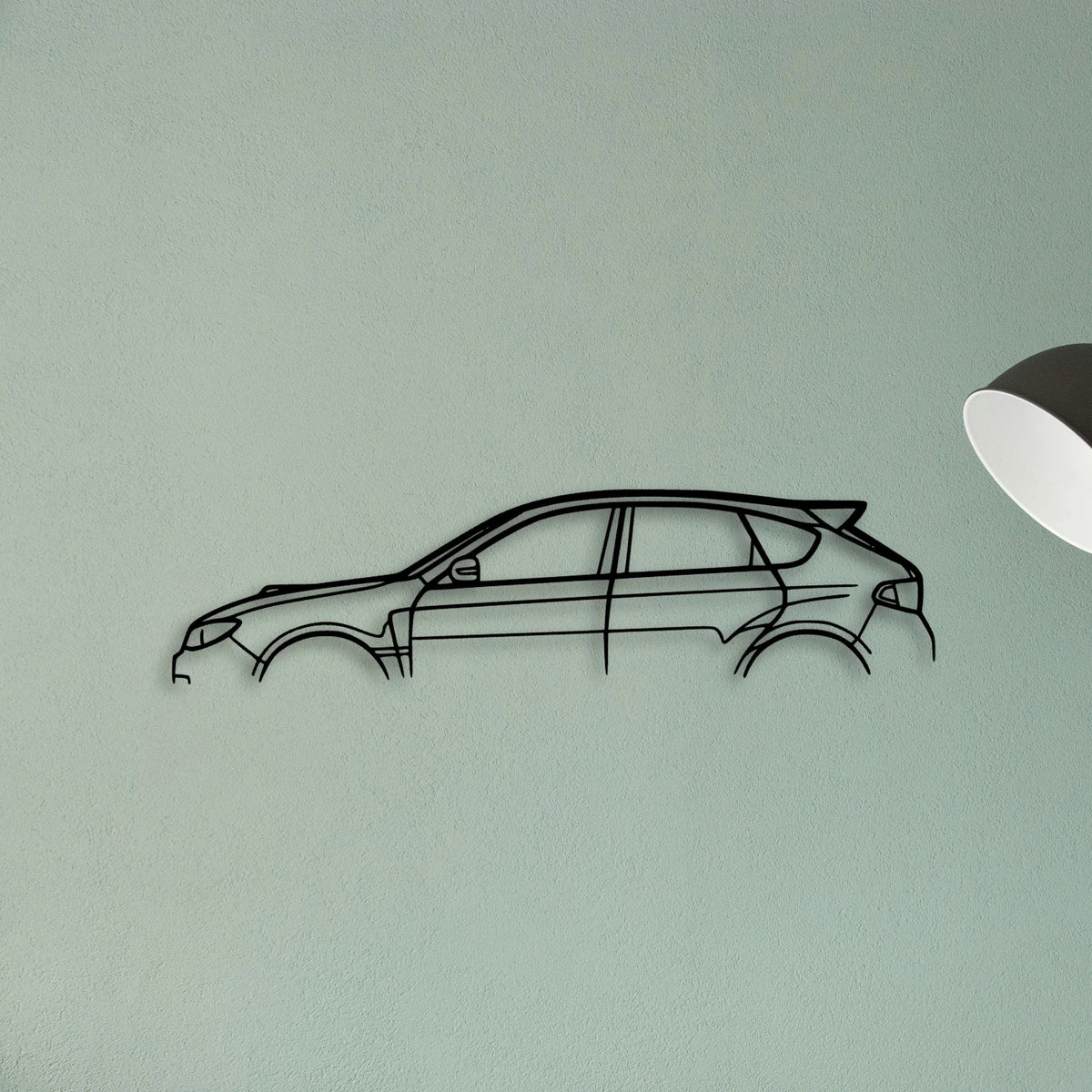 Impreza WRX STI GR Classic Silhouette Metal Wall Art - Tinvibe