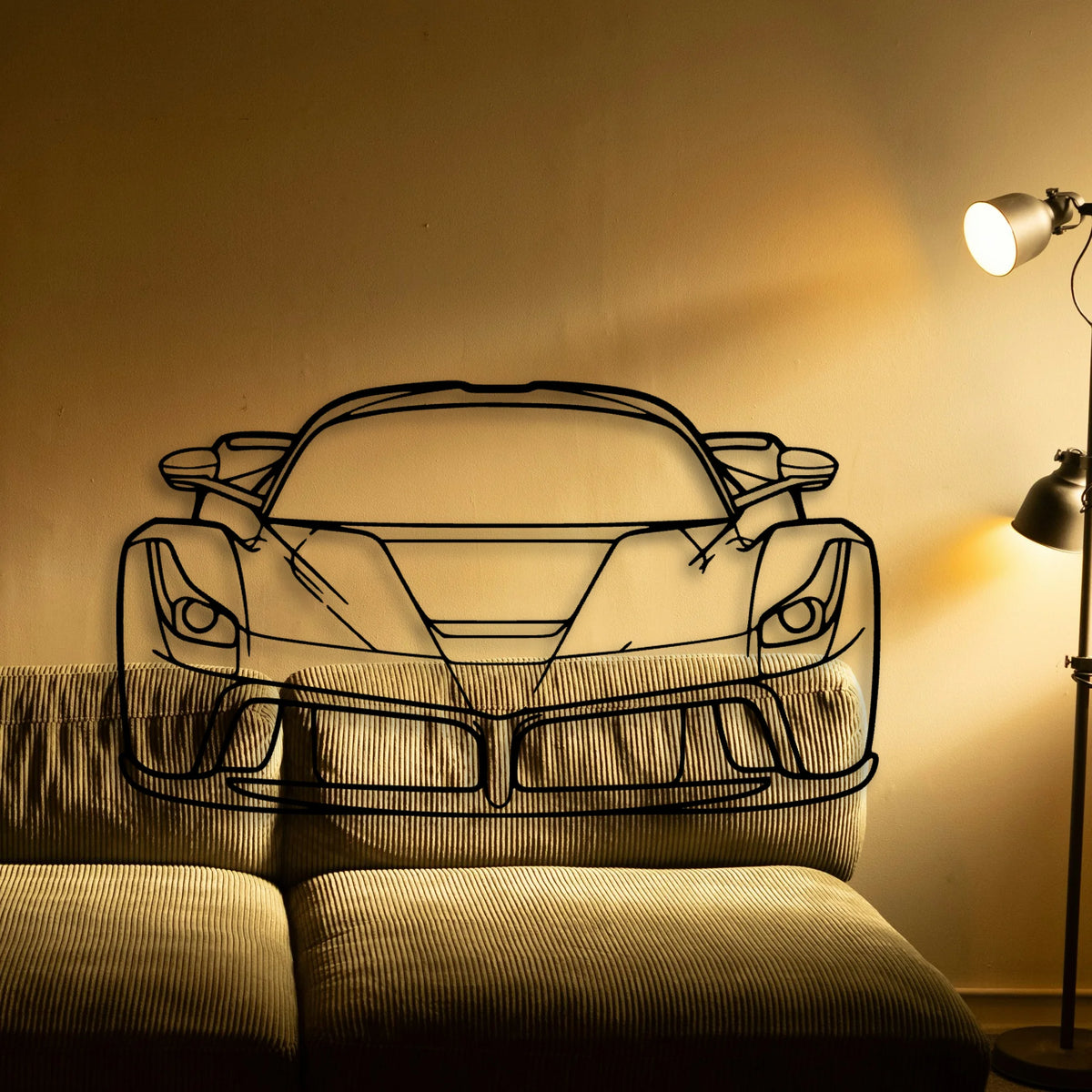LA Classic Silhouette Metal Wall Art - Tinvibe