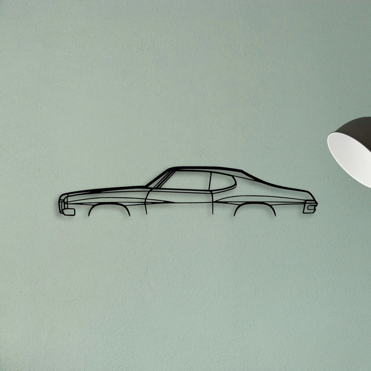 Lemans 1970 Classic Silhouette Metal Wall Art - Tinvibe