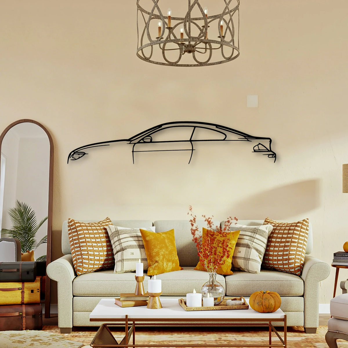M6 E63 Classic Silhouette Metal Wall Art - Tinvibe