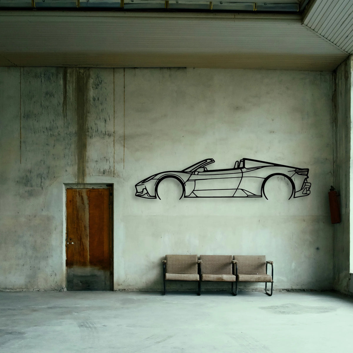 MC20 Cielo Classic Silhouette Metal Wall Art - Tinvibe