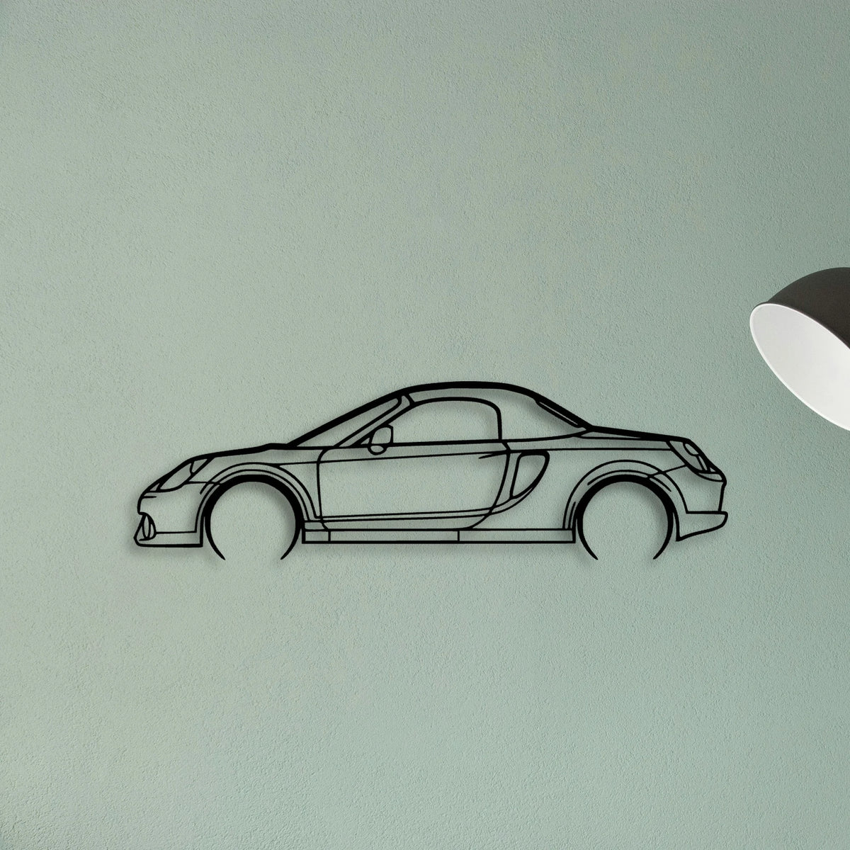 MR2 2003 Classic Silhouette Metal Wall Art - Tinvibe
