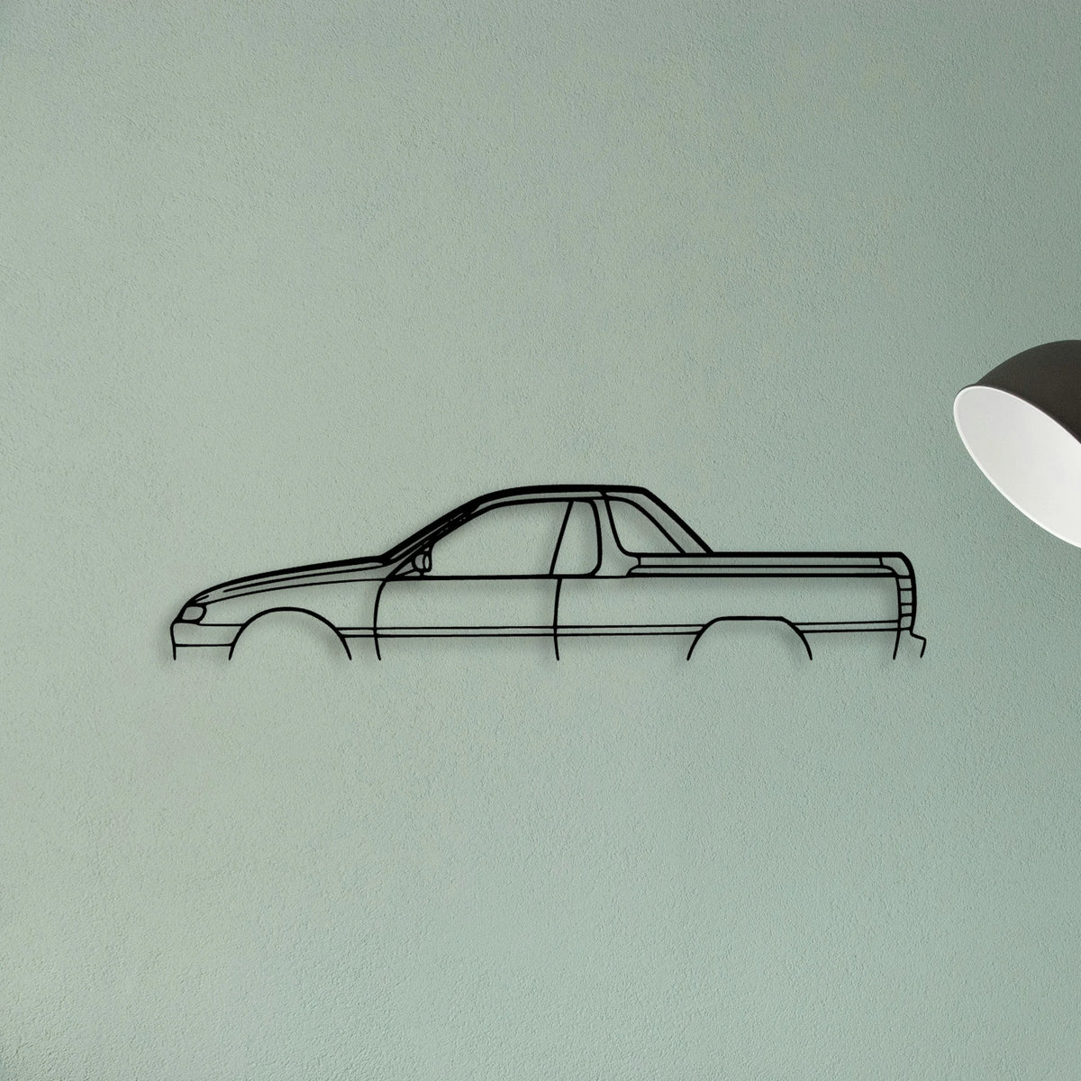 Maloo UTE 1998 Classic Silhouette Metal Wall Art - Tinvibe