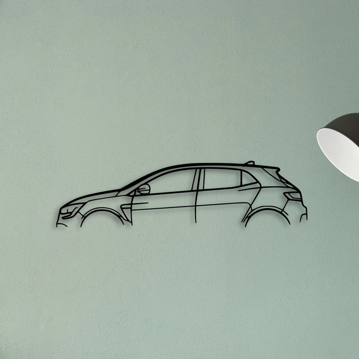 Megane RS Classic Silhouette Metal Wall Art - Tinvibe