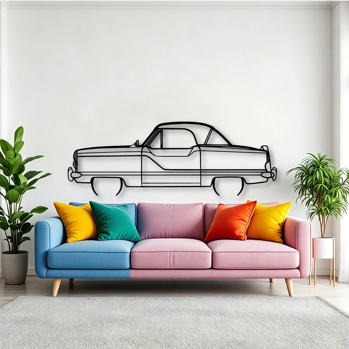 Metropolitan 1960 Classic Silhouette Metal Wall Art - Tinvibe